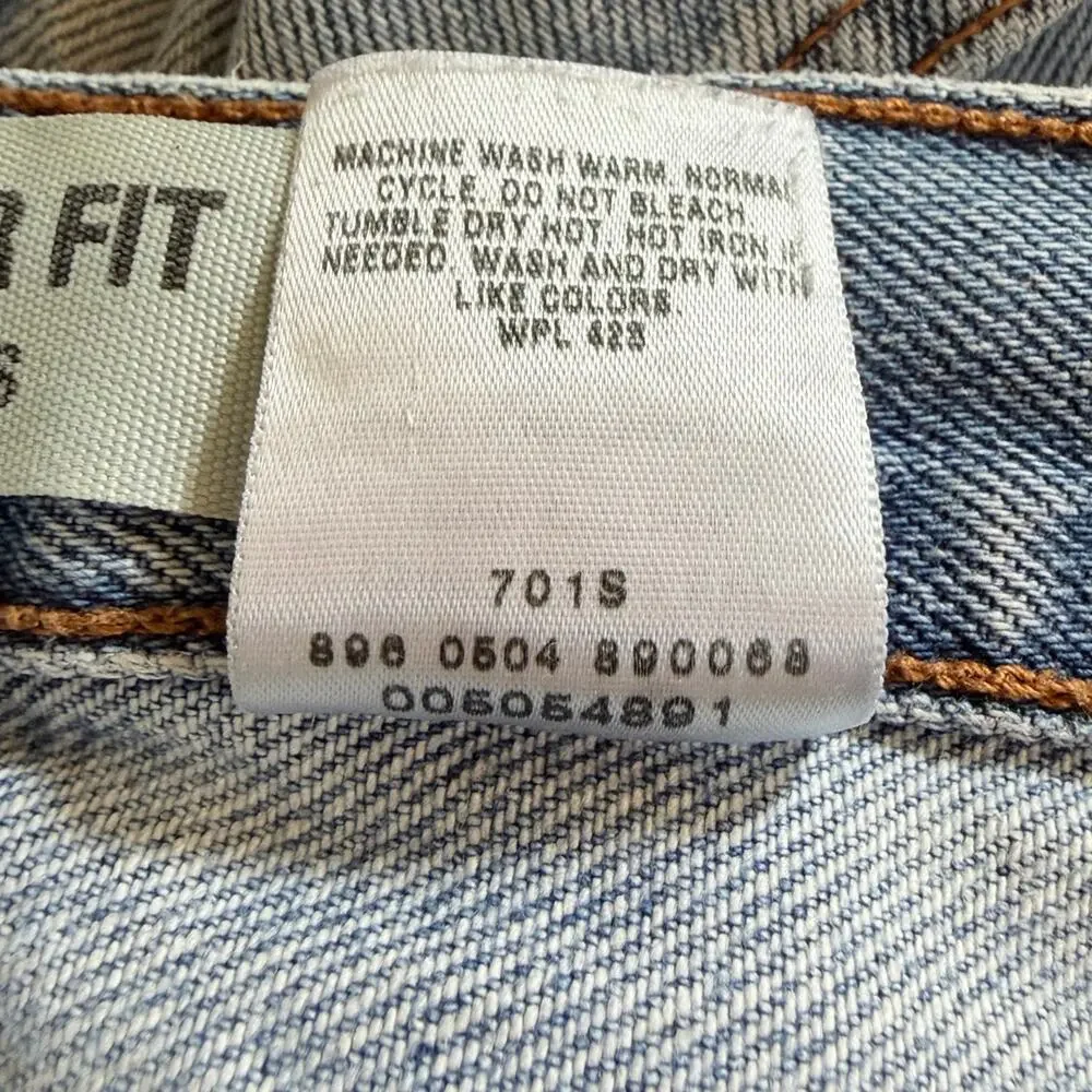 Vintage Levi’s 505 jeans Red Tab little e 100% cotton men 36x30 straight leg y2k